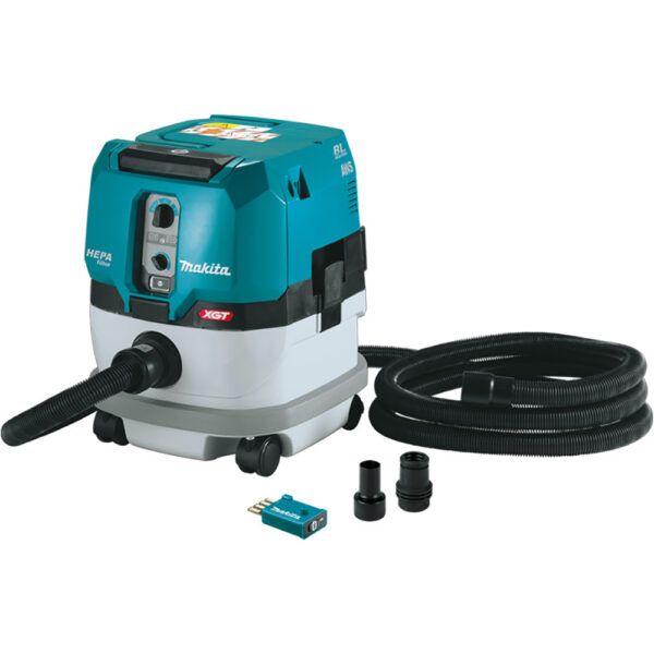 GCV02ZU Makita 40V max XGT Brushless Cordless 2.1 Gallon HEPA Filter Dry Dust Extractor, AWS, Tool Only