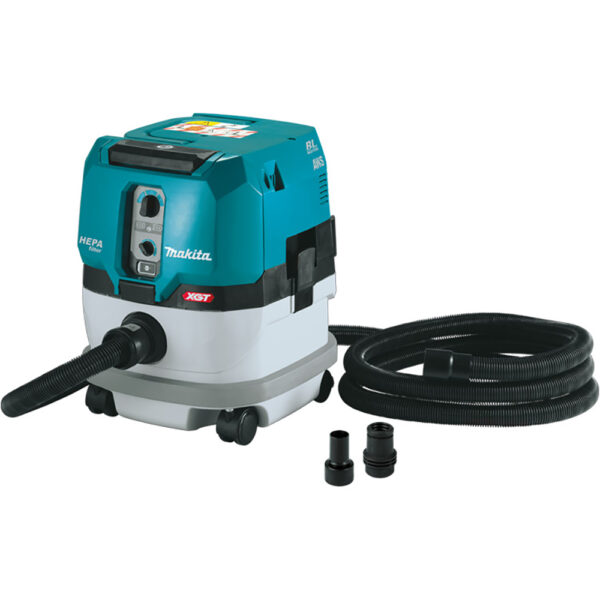 GCV02ZX Makita 40V max XGT Brushless Cordless 2.1 Gallon HEPA Filter Dry Dust Extractor, AWS Capable, Tool Only