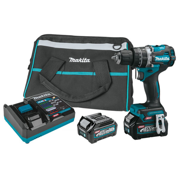 GPH02D Makita 40V max XGT Compact Brushless 1/2'' Hammer Driver-Drill Kit