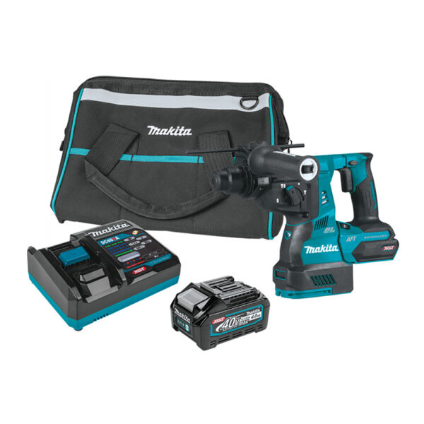 GRH01M1 Makita 40V max XGT Brushless Cordless 1-1/8'' SDS-PLUS AVT Rotary Hammer Kit, AFT, AWS Capable (4.0Ah)