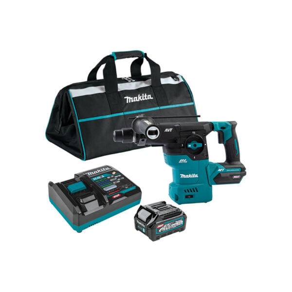 GRH08M1 Makita 40V max XGT Brushless Cordless 1-3/16'' SDS-PLUS AVT Rotary Hammer Kit, AFT, AWS Capable (4.0Ah)
