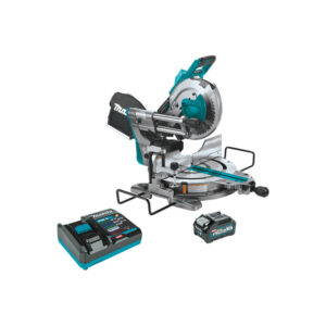GSL03M1 Makita 40V max XGT Brushless Cordless 10'' Dual-Bevel Sliding Compound Miter Saw Kit, AWS Capable (4.0Ah)