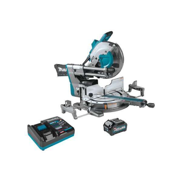 GSL04M1 Makita 40V max XGT Brushless Cordless 12'' Dual-Bevel Sliding Compound Miter Saw Kit, AWS Capable (4.0Ah)