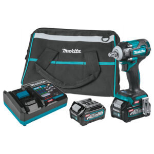 GWT04D Makita 40V max XGT Brushless Cordless 4-Speed 1/2'' Sq. Dr. Impact Wrench Kit w/Friction Ring Anvil (2.5Ah)