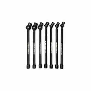 GearWrench 84980 7pc 3/8'' Drive 6 Point X-Core Pinless Universal Impact Metric Extension Socket Set