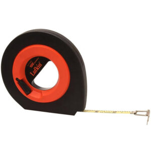 Lufkin HYT100D 3/8'' x 100' Engineer's Hi-Viz Speedwinder Yellow Clad Long Blade Steel Tape Measure