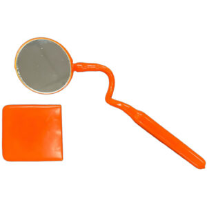 Cementex IM-325I-F25 3-1/4'' Fully Insulated Flexible Round Inspection Mirror - 25'' Handle