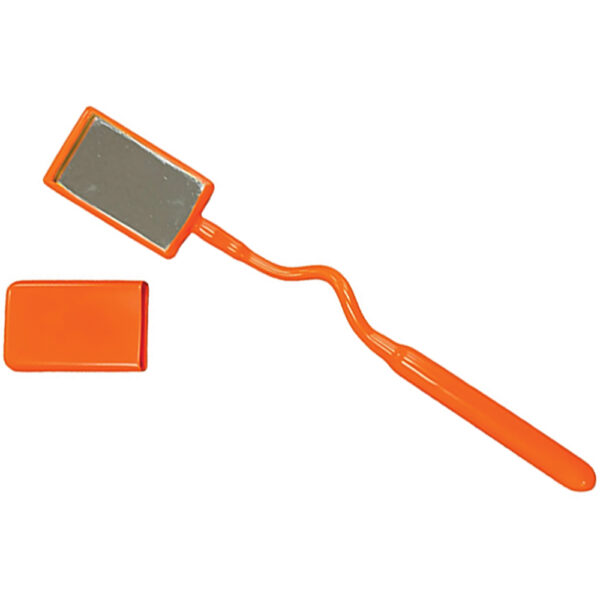 Cementex IMR-225I-F25 2-1/4'' Fully Insulated Flexible Rectangular Inspection Mirror - 25'' Handle