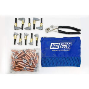 K1S50-1/8SG Set of 50 1/8 Cleco Fasteners + Cleco Pliers + 5 KSG 3/4 x 1/2 Side-Grip Clamps + 5 KSG 3/4 x 1 Side-Grip Clamps + Carry Bag