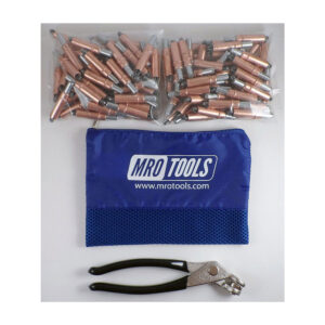 K1S400-1/4 Set of 400 1/4 Standard Plier Operated Cleco Fasteners + Cleco Pliers w/ Polyester Carry Bag