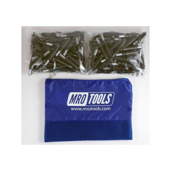 K2S250-5/32 Set of 250 5/32 Standard Plier Operated Cleco Fasteners w/ Polyester Carry Bag