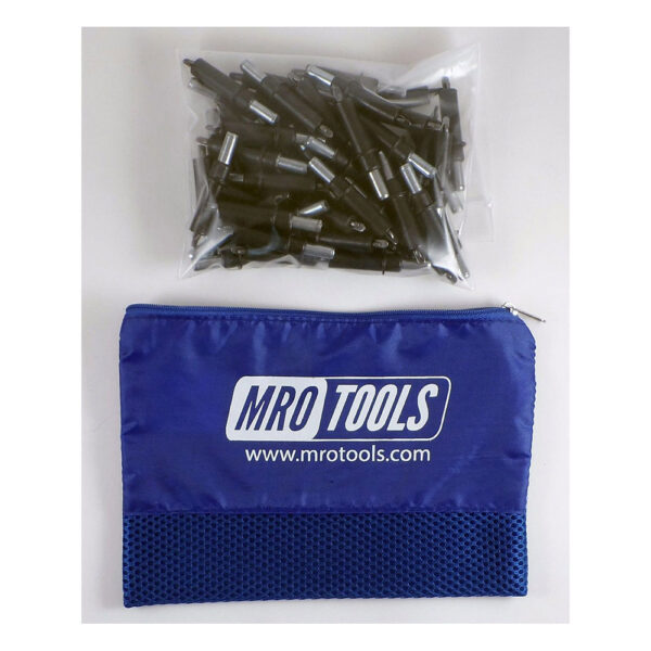 K2S50-5/32 Set of 50 5/32 Standard Plier Operated Cleco Fasteners w/ Polyester Carry Bag