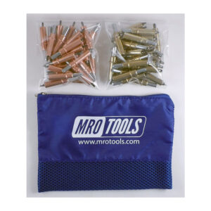 K3S50-1 Set of 25 1/8'' & 25 3/16'' Standard Cleco Fasteners w/ Mesh Carry Bag