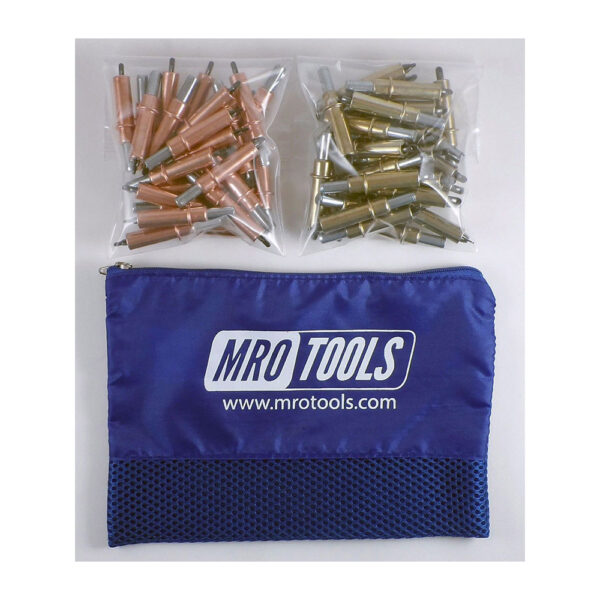 K3S50-1 Set of 25 1/8'' & 25 3/16'' Standard Cleco Fasteners w/ Mesh Carry Bag