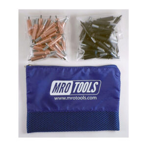 K3S50-2 Set of 25 1/8'' & 25 5/32'' Standard Cleco Fasteners w/ Mesh Carry Bag
