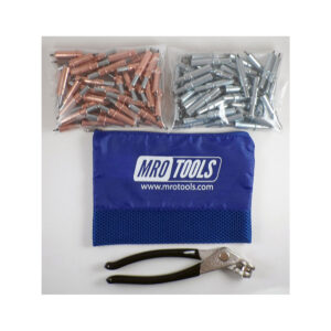 K4S100-3 Set of 50 1/8 & 50 3/32 Standard Cleco Fasteners w/ Mesh Carry Bag