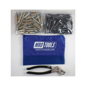 K4S100-4 Set of 50 3/16 & 50 5/32 Standard Cleco Fasteners w/ Mesh Carry Bag