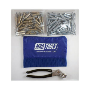 K4S100-5 Set of 50 3/16 & 50 3/32 Standard Cleco Fasteners w/ Mesh Carry Bag