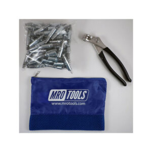 KHD1S100-3/32 Set of 100 3/32 Heavy Duty Plier Operated Cleco Fasteners + Cleco Pliers w/ Polyester Carry Bag