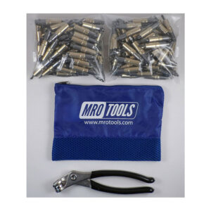 KHD1S250-3/16 Set of 250 3/16 Heavy Duty Plier Operated Cleco Fasteners + Cleco Pliers w/ Polyester Carry Bag
