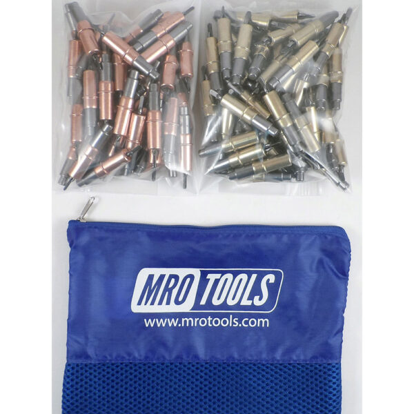 KHD3S100-1 Set of 50 1/8 & 50 3/16 Heavy Duty Cleco Fasteners w/ Mesh Carry Bag