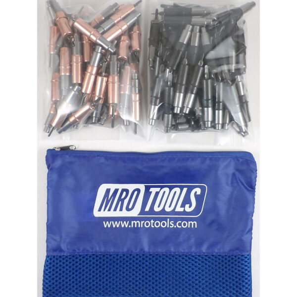 KHD3S100-2 Set of 50 1/8 & 50 5/32 Heavy Duty Cleco Fasteners w/ Mesh Carry Bag