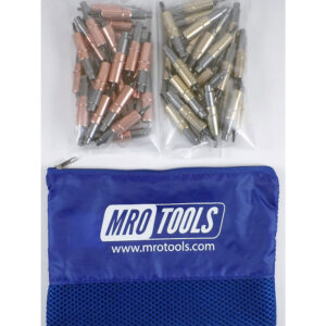 KHD3S50-1 Set of 25 1/8'' & 25 3/16'' Heavy Duty Cleco Fasteners w/ Mesh Carry Bag
