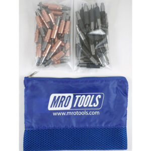 KHD3S50-2 Set of 25 1/8'' & 25 5/32'' Heavy Duty Cleco Fasteners w/ Mesh Carry Bag