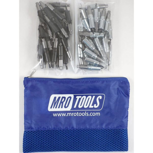 KHD3S50-6 Set of 25 5/32'' & 25 3/32'' Heavy Duty Cleco Fasteners w/ Mesh Carry Bag