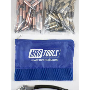 KHD4S100-1 Set of 50 1/8 & 50 3/16 Heavy Duty Cleco Fasteners w/ Mesh Carry Bag