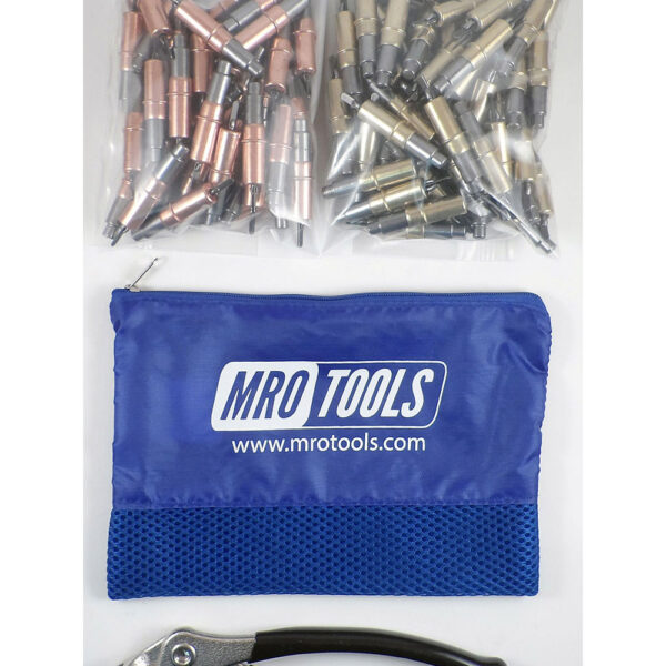 KHD4S100-1 Set of 50 1/8 & 50 3/16 Heavy Duty Cleco Fasteners w/ Mesh Carry Bag