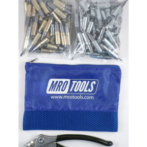 KHD4S100-5 Set of 50 3/16 & 50 3/32 Heavy Duty Cleco Fasteners w/ Mesh Carry Bag