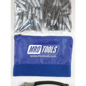 KHD4S100-6 Set of 50 5/32 & 50 3/32 Heavy Duty Cleco Fasteners w/ Mesh Carry Bag