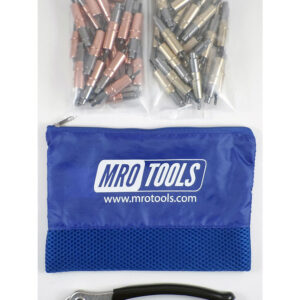 KHD4S50-1 Set of 25 1/8'' & 25 3/16'' Heavy Duty Cleco Fasteners w/ Mesh Carry Bag