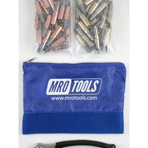 KHD4S50-1 Set of 25 1/8'' & 25 3/16'' Heavy Duty Cleco Fasteners w/ Mesh Carry Bag