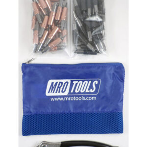 KHD4S50-2 Set of 25 1/8'' & 25 5/32'' Heavy Duty Cleco Fasteners w/ Mesh Carry Bag