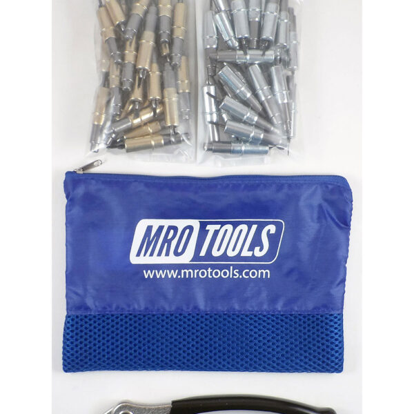 KHD4S50-5 Set of 25 3/16'' & 25 3/32'' Heavy Duty Cleco Fasteners w/ Mesh Carry Bag