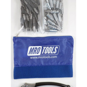 KHD4S50-6 Set of 25 5/32'' & 25 3/32'' Heavy Duty Cleco Fasteners w/ Mesh Carry Bag