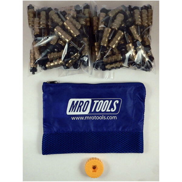 KHN1S100-3/16 Set of 100 3/16 Standard Hex-Nut Cleco Fasteners w/ HBHT Tool & Carry Bag