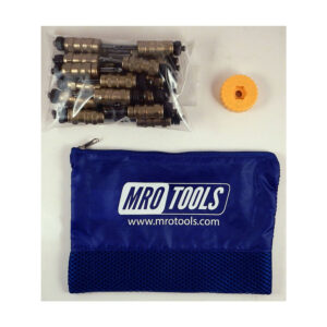 KHN1S25-3/16 Set of 25 3/16 Standard Hex-Nut Cleco Fasteners w/ HBHT Tool & Carry Bag