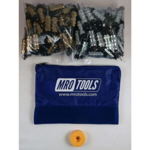 KHN4S100-5 Set of 50 3/16'' & 50 3/32'' Standard Hex-Nut Cleco Fastener w/ HBHT Tool & Carry Bag