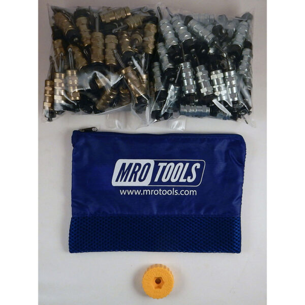 KHN4S100-5 Set of 50 3/16'' & 50 3/32'' Standard Hex-Nut Cleco Fastener w/ HBHT Tool & Carry Bag