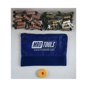 KHN4S50-1 Set of 25 1/8'' & 25 3/16'' Standard Hex-Nut Cleco Fastener w/ HBHT Tool & Carry Bag