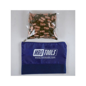 KK2S50-1/8 Set of 50 1/8 Extra Short Plier Operated Cleco Fasteners w/ Polyester Carry Bag