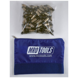 KK2S100-3/16 Set of 100 3/16 Extra Short Plier Operated Cleco Fasteners w/ Polyester Carry Bag