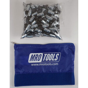 KK2S50-3/32 Set of 50 3/32 Extra Short Plier Operated Cleco Fasteners w/ Polyester Carry Bag