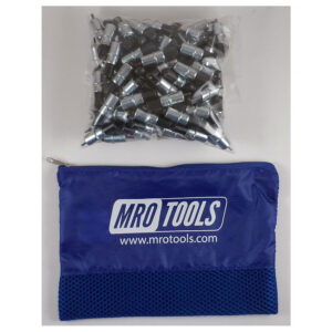 KK2S100-3/32 Set of 100 3/32 Extra Short Plier Operated Cleco Fasteners w/ Polyester Carry Bag