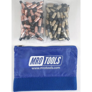 KK3S100-1 Set of 50 1/8 & 50 3/16 Extra Short Cleco Fasteners w/ Mesh Carry Bag