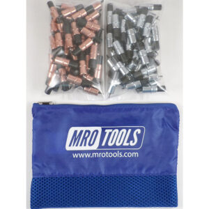 KK3S100-3 Set of 50 1/8 & 50 3/32 Extra Short Cleco Fasteners w/ Mesh Carry Bag