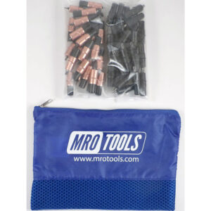 KK3S50-2 Set of 25 1/8'' & 25 5/32'' Extra Short Cleco Fasteners w/ Mesh Carry Bag